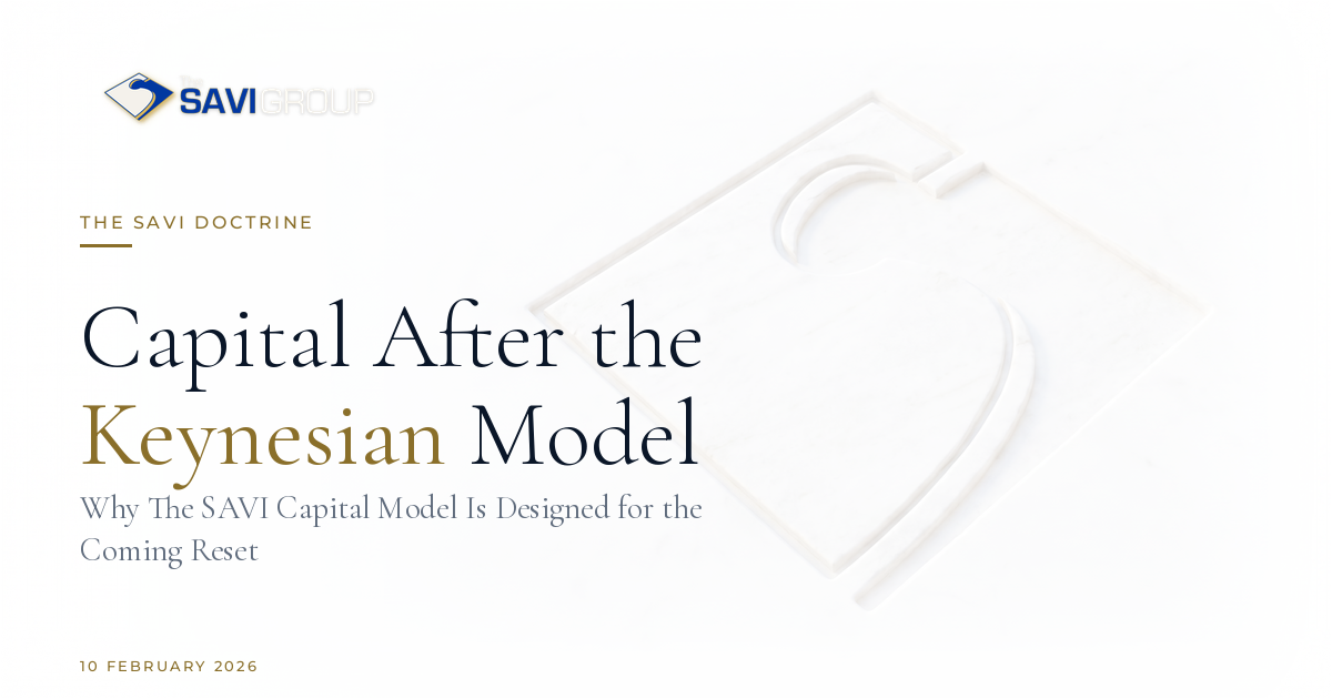 Capital After the Keynesian Model | Perspectives | The SAVI Group